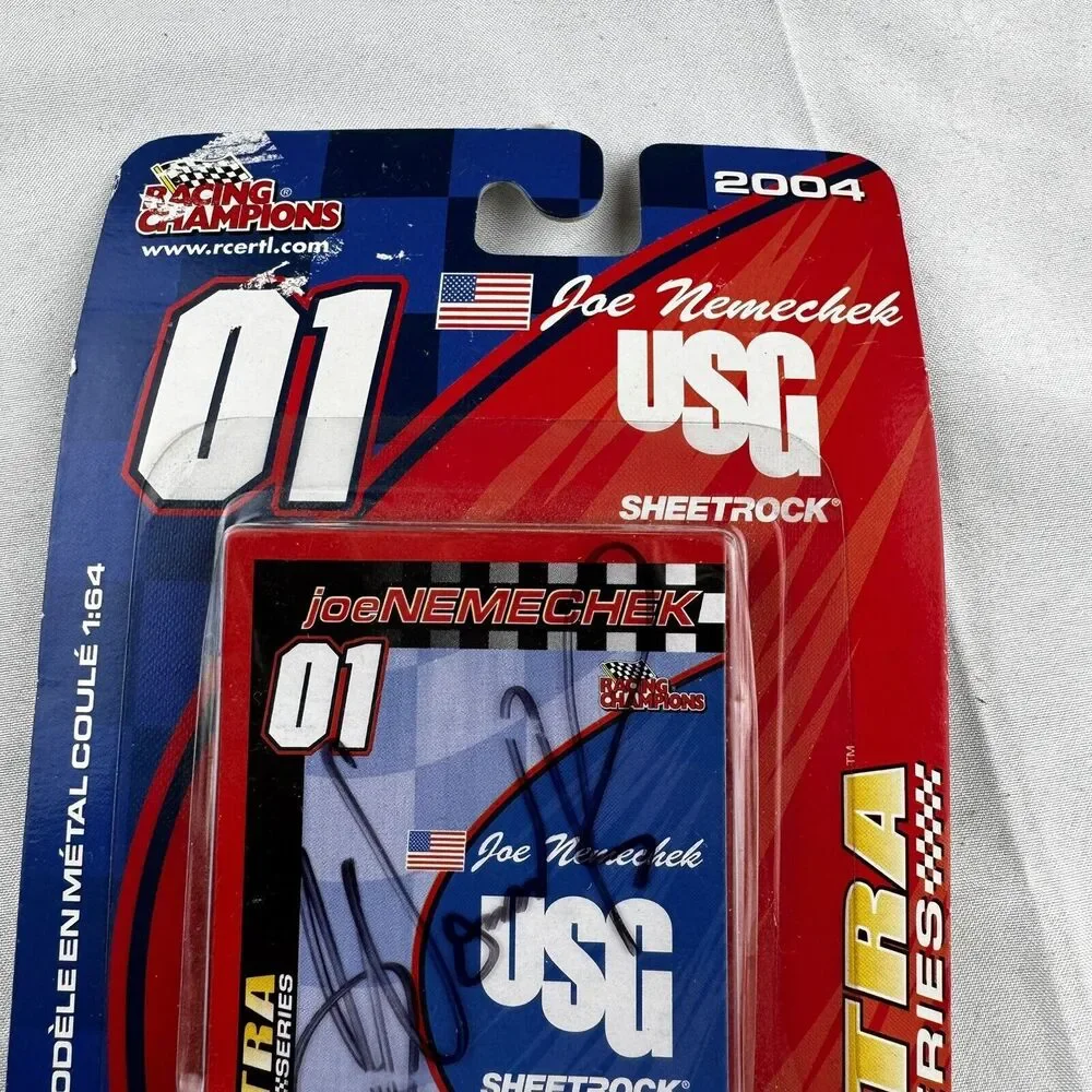 2004 Racing Champions Joe Nemechek Autographed Signed Diecast 1/64 NOS Sealed